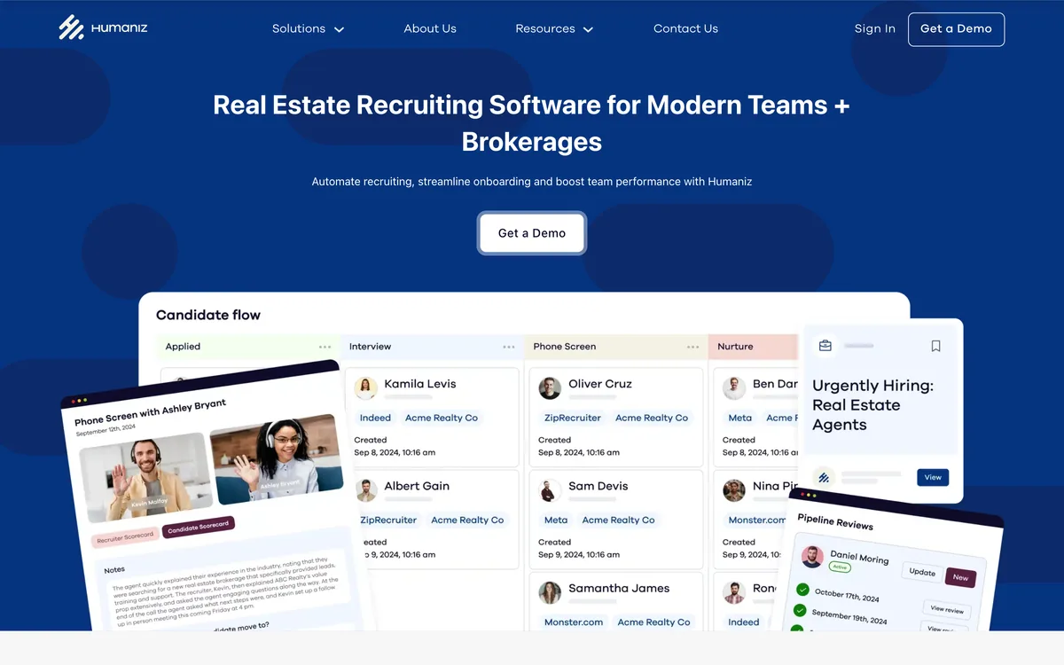 Humaniz home page
