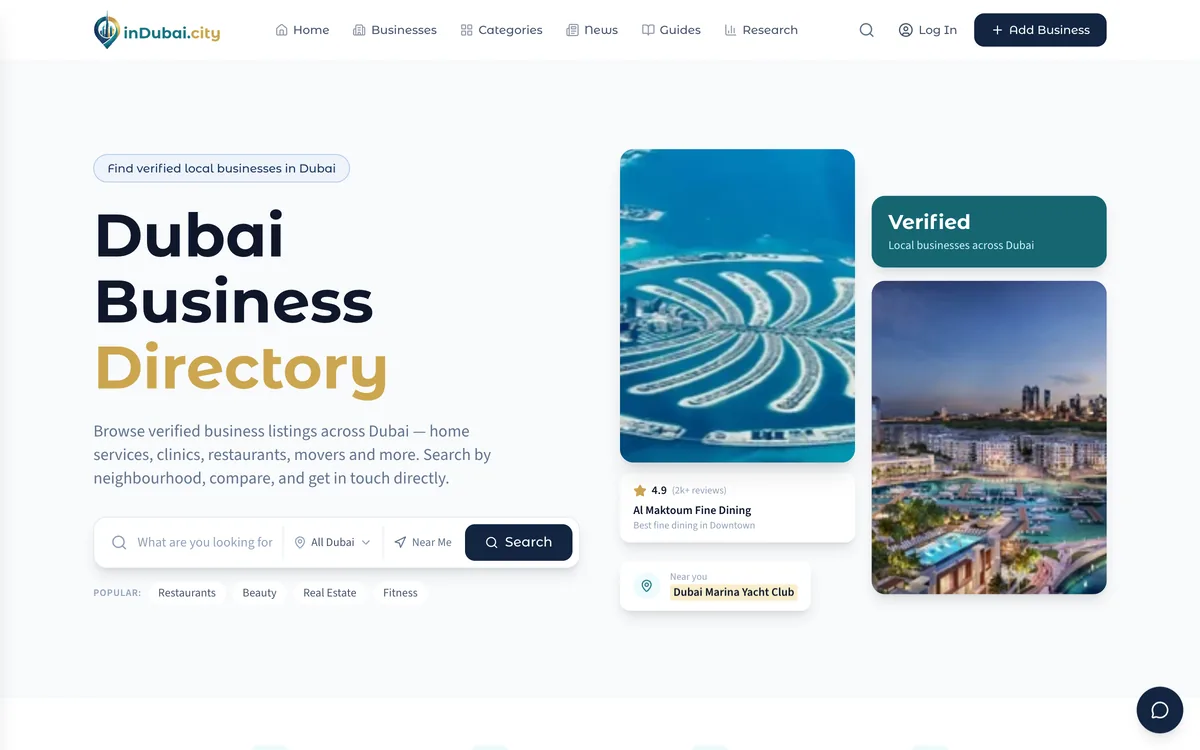 inDubai home page