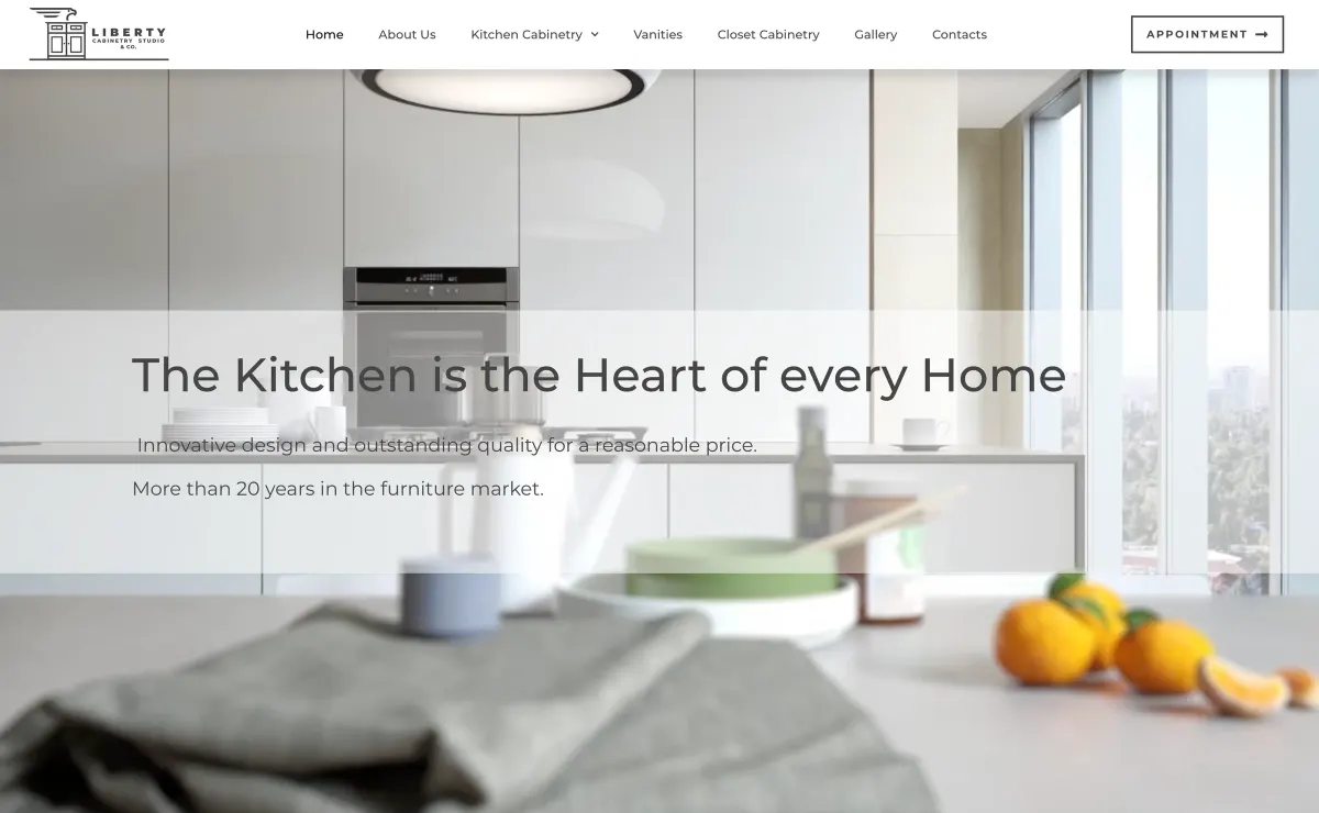 Liberty Cabinetry home page